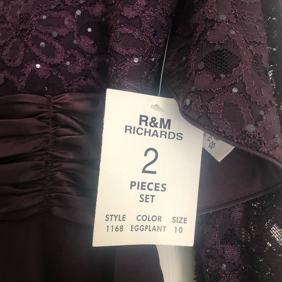 SPARKLY PROM OR HOLIDAY w Sequin Lace jacket (2 pc Set) - Picture 6 of 8